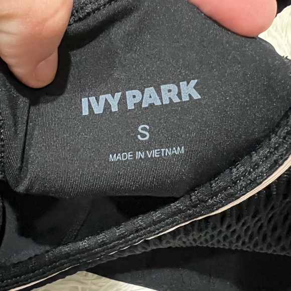 Ivy Park High Neck Racerback Fishnet Jacquard Texture Logo Band - size S - Picture 8 of 8